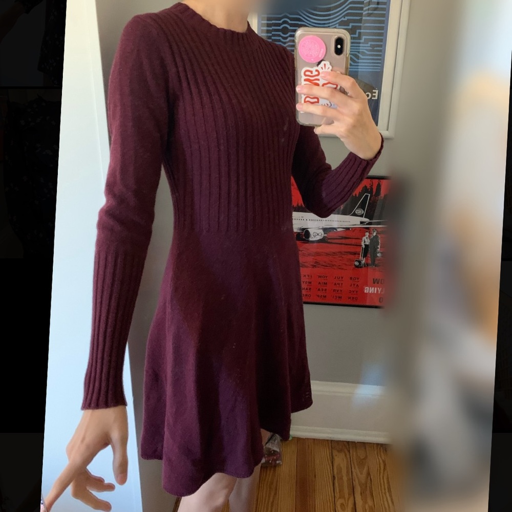 Cranberry Sweater Dress
